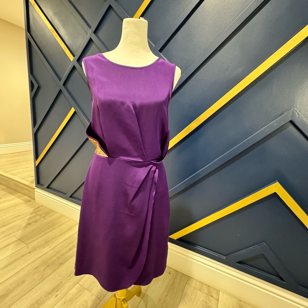 Sachin + Babi purple silk dress